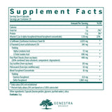 Genestra Brands Lipid Support Capsules back view