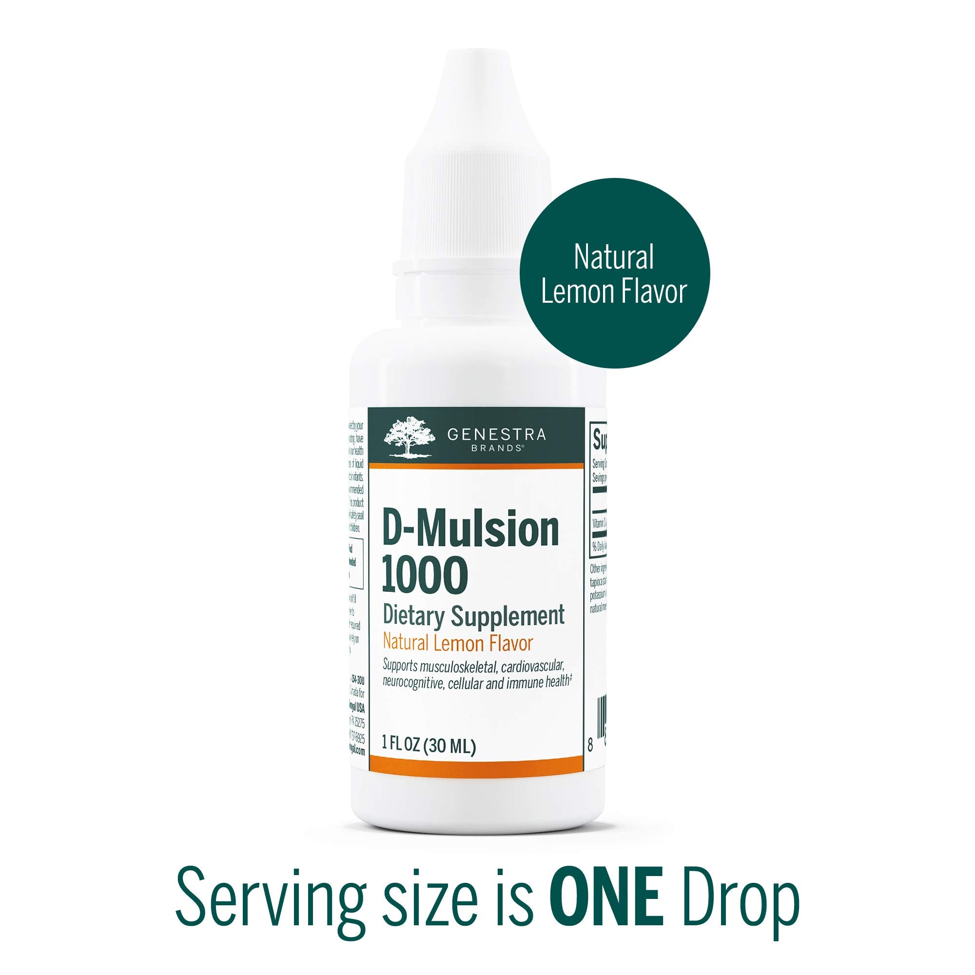 Genestra Brands Liquid Vitamin D Drops packaging side view