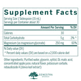 Genestra Brands Magnesium Glycinate 590g label close-up