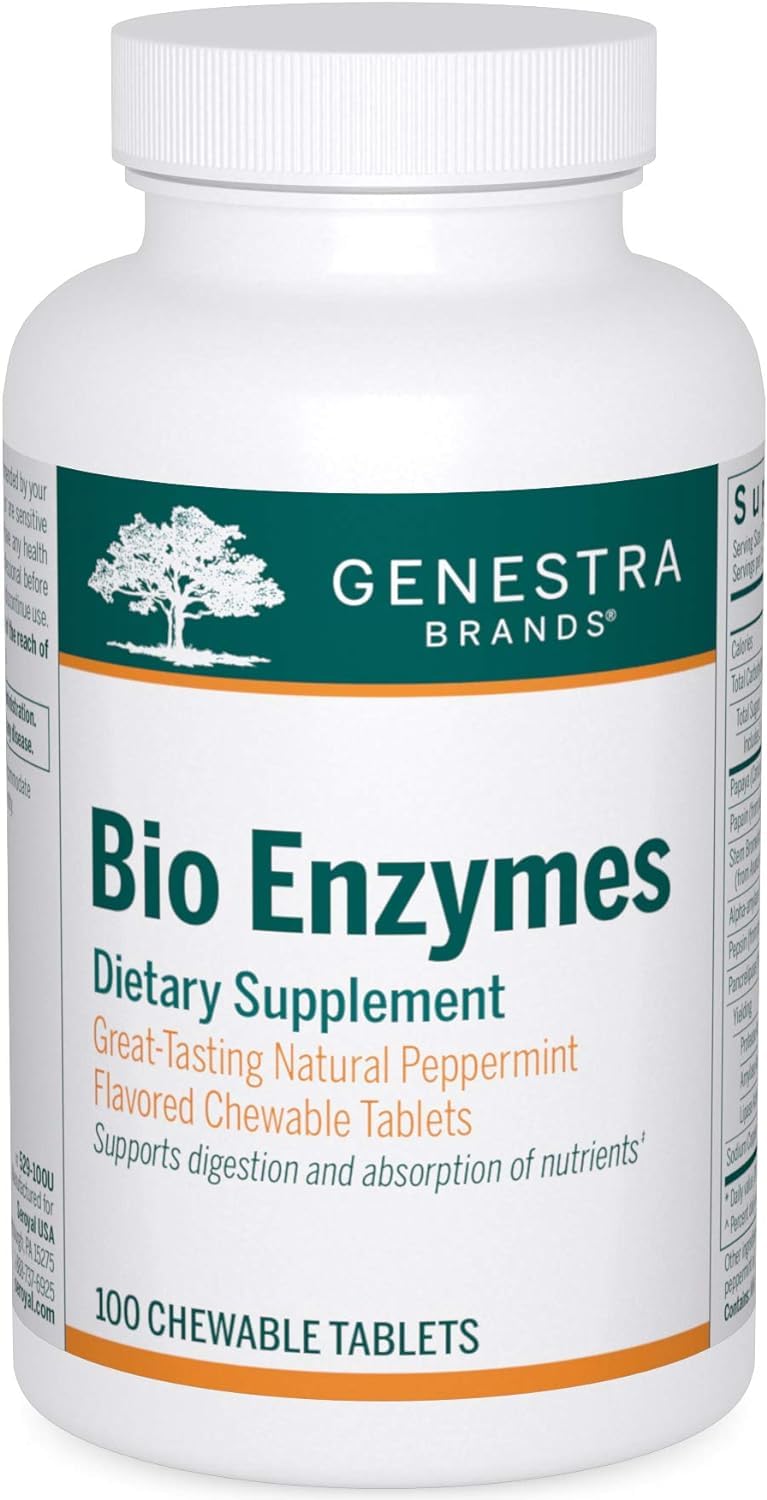 Genestra Brands Multi-Enzymes 100g tablet close-up