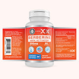 Genex Formulas Berberine bottle with a measuring spoon