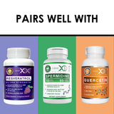 Genex Formulas Fisetin 100mg Capsules with a measuring spoon