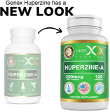 Genex Formulas Huperzine A 200mcg capsules side view