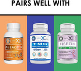 Genex Formulas Huperzine A capsules on a wooden table