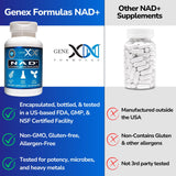 Genex Formulas NAD+ Capsules 250mg ingredients list