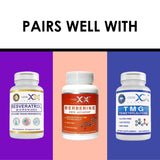 Genex Formulas NAD+ Capsules 250mg on a wooden table