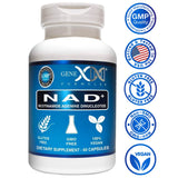 Genex Formulas NAD+ Capsules 250mg with a measuring spoon