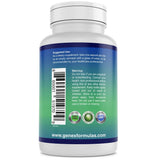 Genex Formulas Niacinamide Vitamin B3 Supplement back view