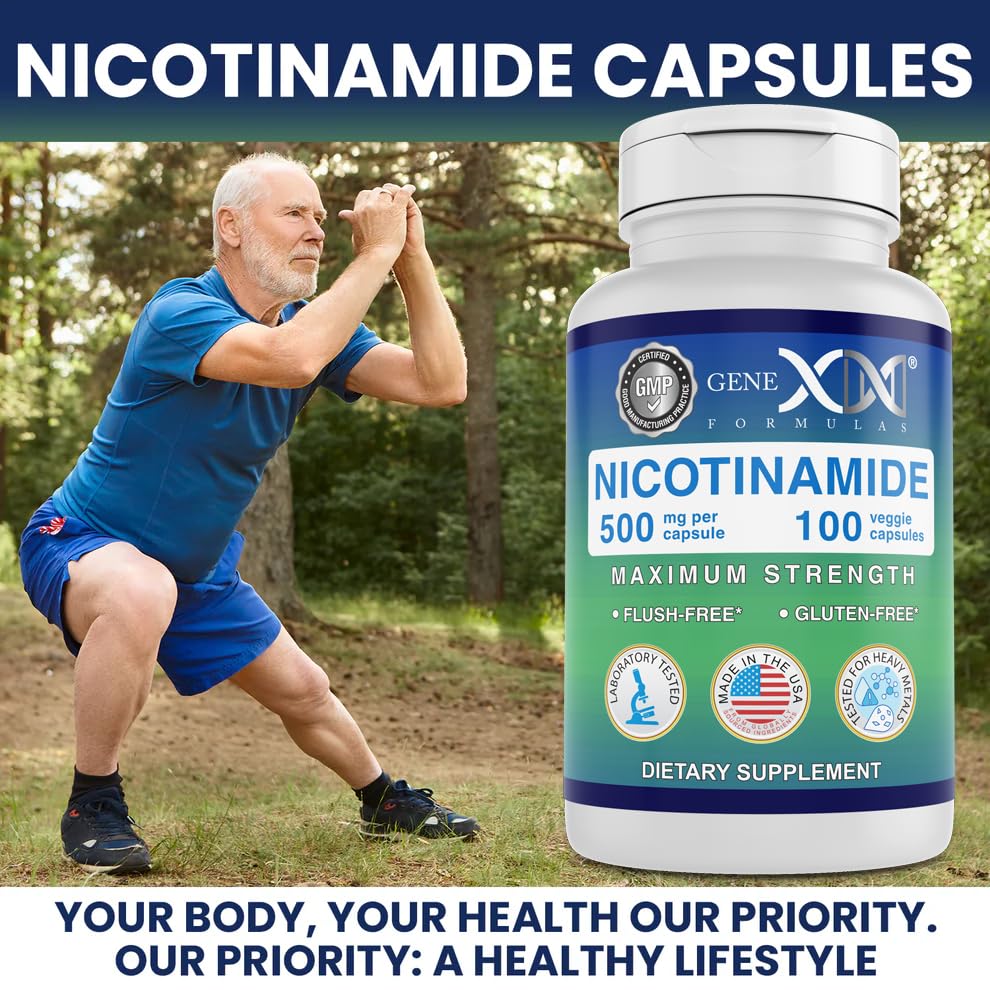 Genex Formulas Niacinamide Vitamin B3 Supplement lifestyle scene