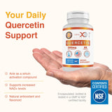 Genex Formulas Quercetin 500mg veggie capsules close-up of capsules