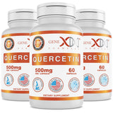 Genex Formulas Quercetin 500mg veggie capsules front view