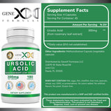 Genex Formulas Ursolic Acid Capsules 300mg bottle side view