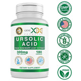 Genex Formulas Ursolic Acid Capsules 300mg capsule close-up