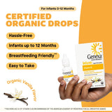 Genexa Vitamin D3 Drops packaging with organic certification