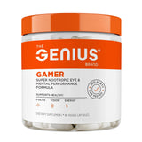 Genius Brand Genius Gamer supplement packaging on a table
