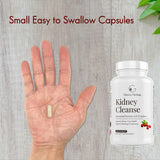 GENIUS HERBALS Kidney Cleanse bottle with dosage information