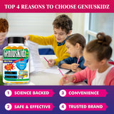 Geniuskidz Omega 3 Gummies in a bowl for serving