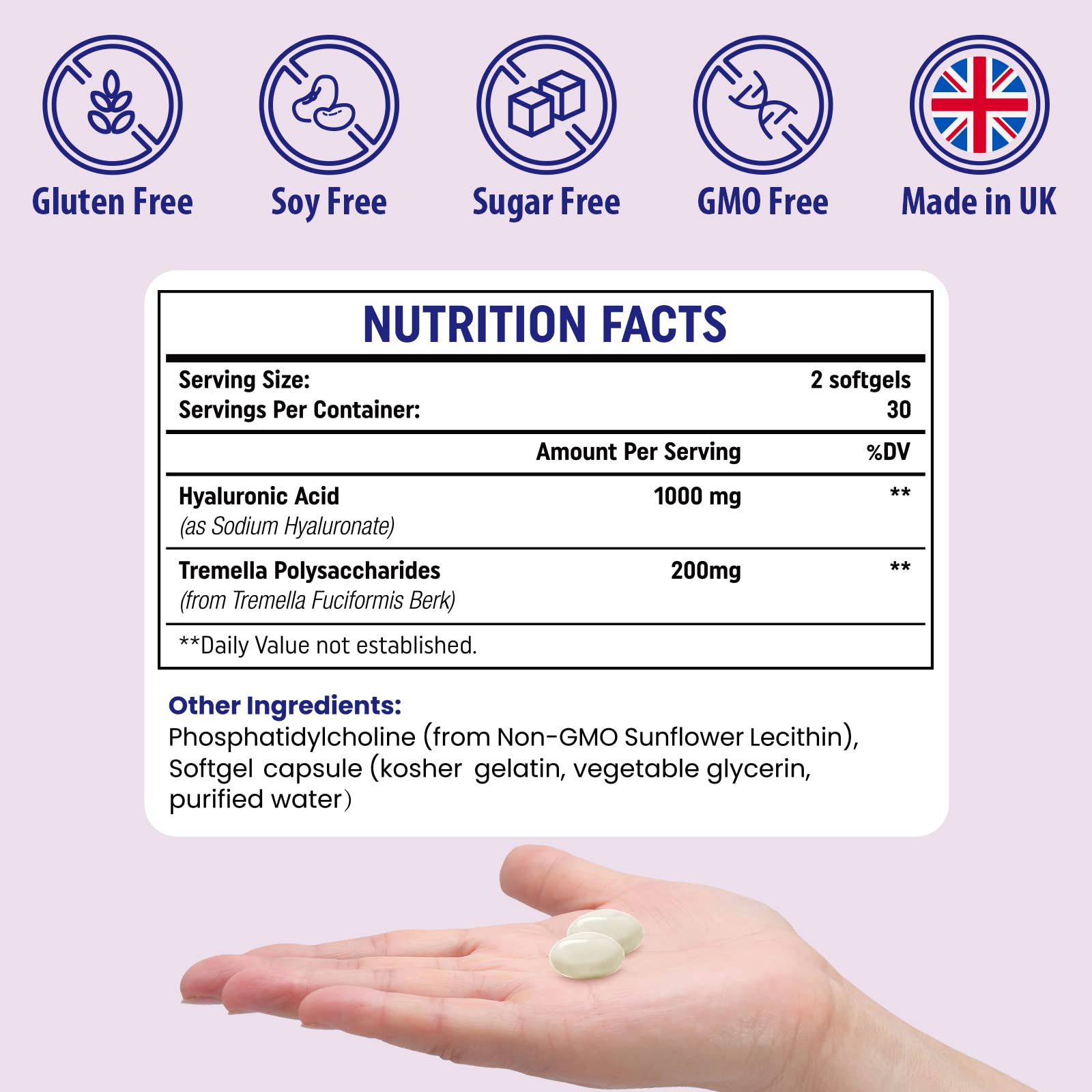 Genogna Hyaluronic Acid Capsules 1000mg packaging