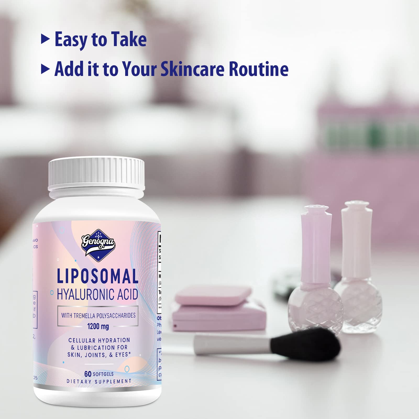 Genogna Hyaluronic Acid Capsules 1000mg with natural ingredients