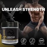 GENOME ESSENTIALS Creatine Platinum 100% Monohydrate mixed in water
