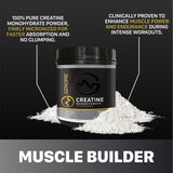 GENOME ESSENTIALS Creatine Platinum 100% Monohydrate side view