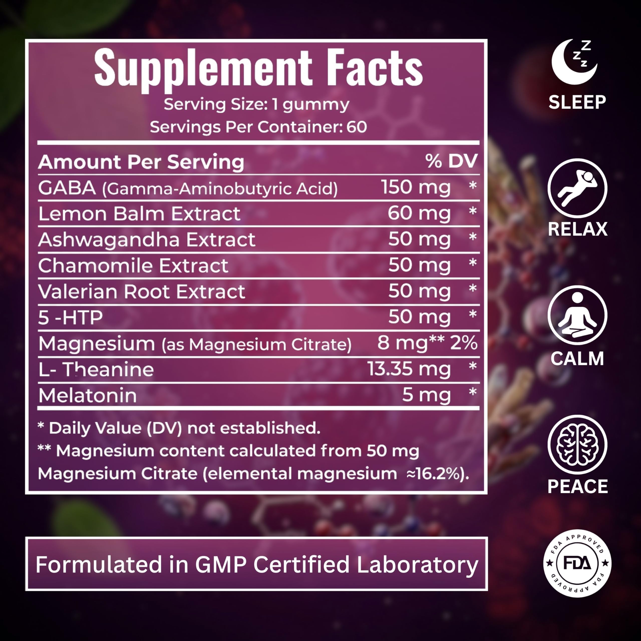 GENOVIX 5mg Melatonin Gummies opened bottle showing gummies