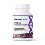 GenuinePurity Liposomal Trans-Resveratrol 500mg 60 vegan capsules front view
