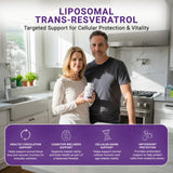 GenuinePurity Liposomal Trans-Resveratrol capsules close-up