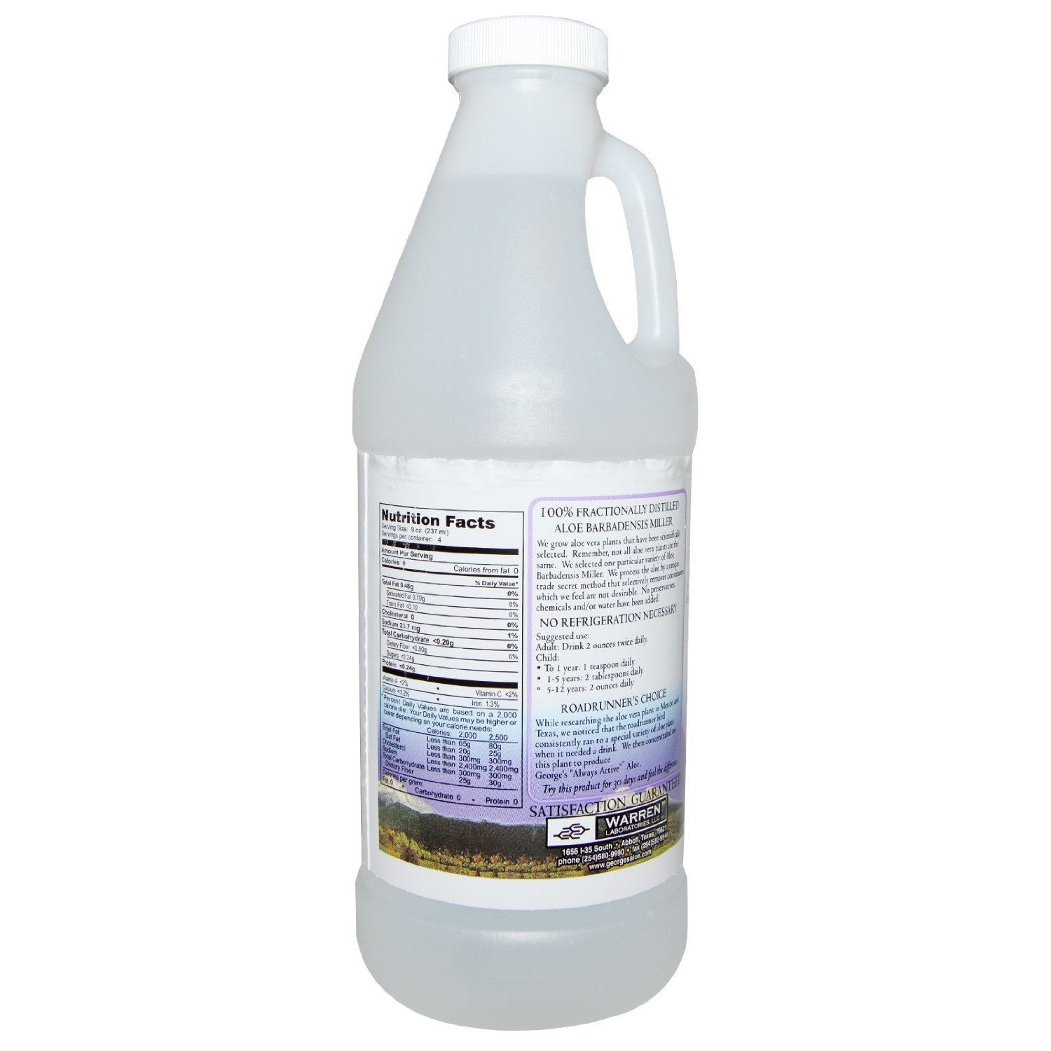 George's Aloe Vera Liquid 32 fl oz bottle with label