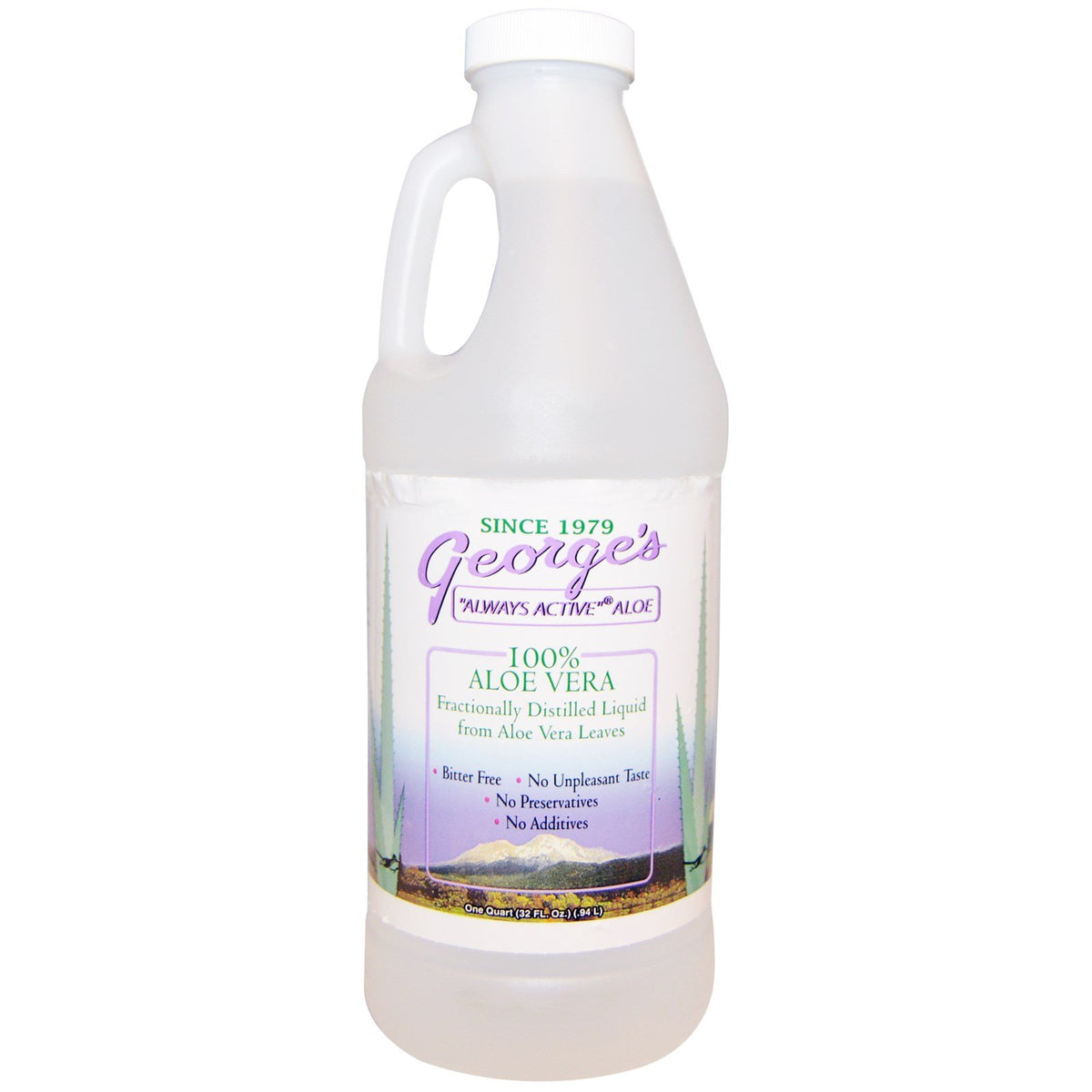 George's Aloe Vera Liquid 32 fl oz front view