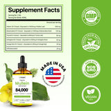 gerglam Mullein Leaf Extract Drops bottle with dropper