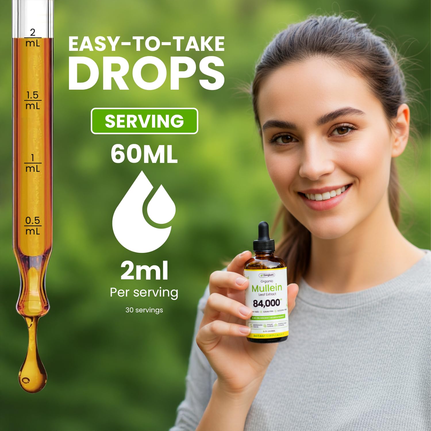 gerglam Mullein Leaf Extract Drops packaging