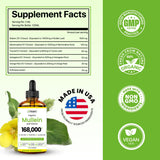 gerglam Mullein Leaf Extract Drops side view showing dropper
