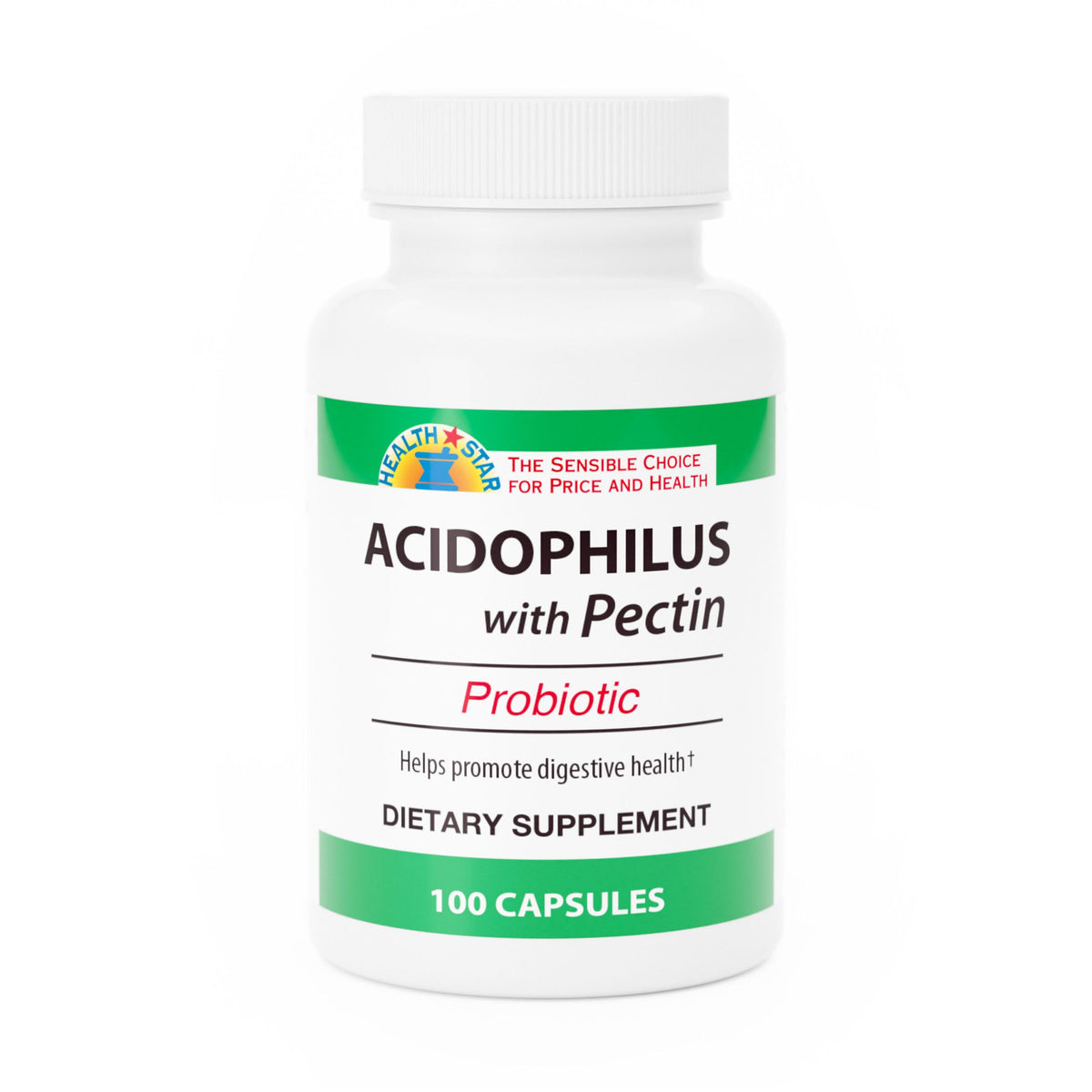GeriCare Acidophilus with Pectin 100 Tablets front view