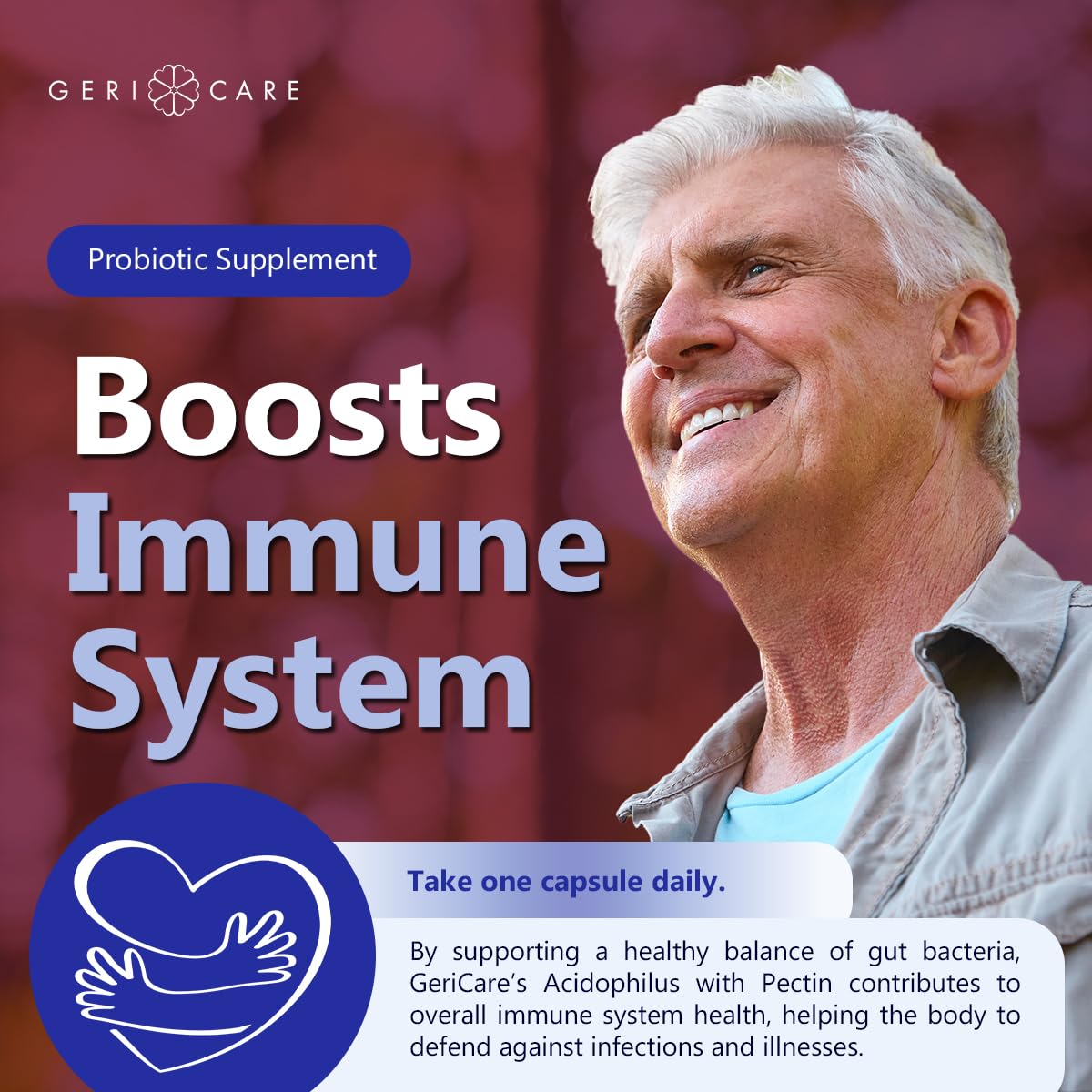 GeriCare Acidophilus with Pectin 100 Tablets ingredients list