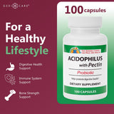 GeriCare Acidophilus with Pectin 100 Tablets side view