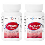 GeriCare Cranberry Supplement 900mg bottle front view