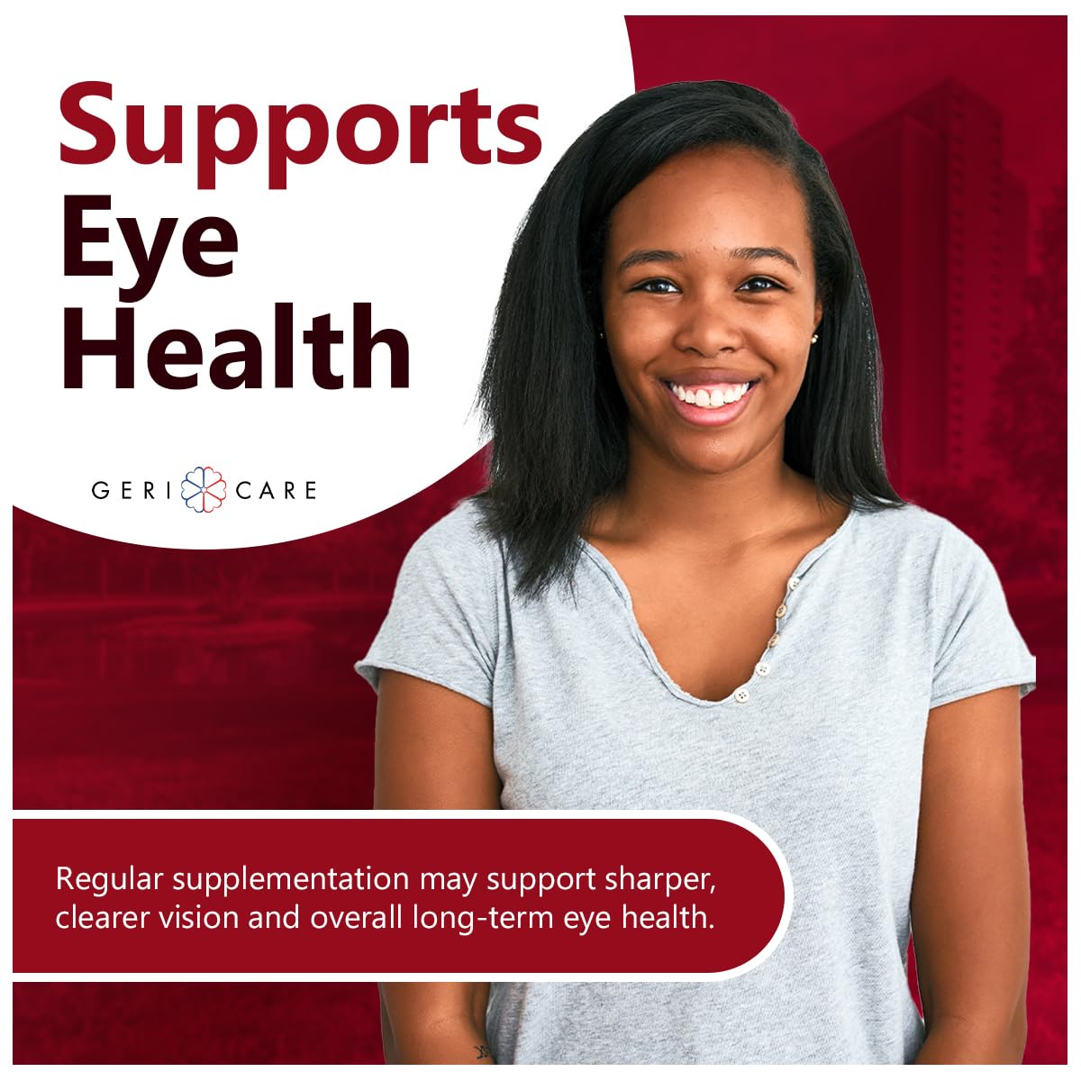 GeriCare Eye Health Gummies mixed berry flavour