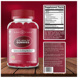 GeriCare Eye Health Gummies vegan and non-GMO label