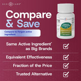 GeriCare Ferrous Gluconate Iron Supplement side view