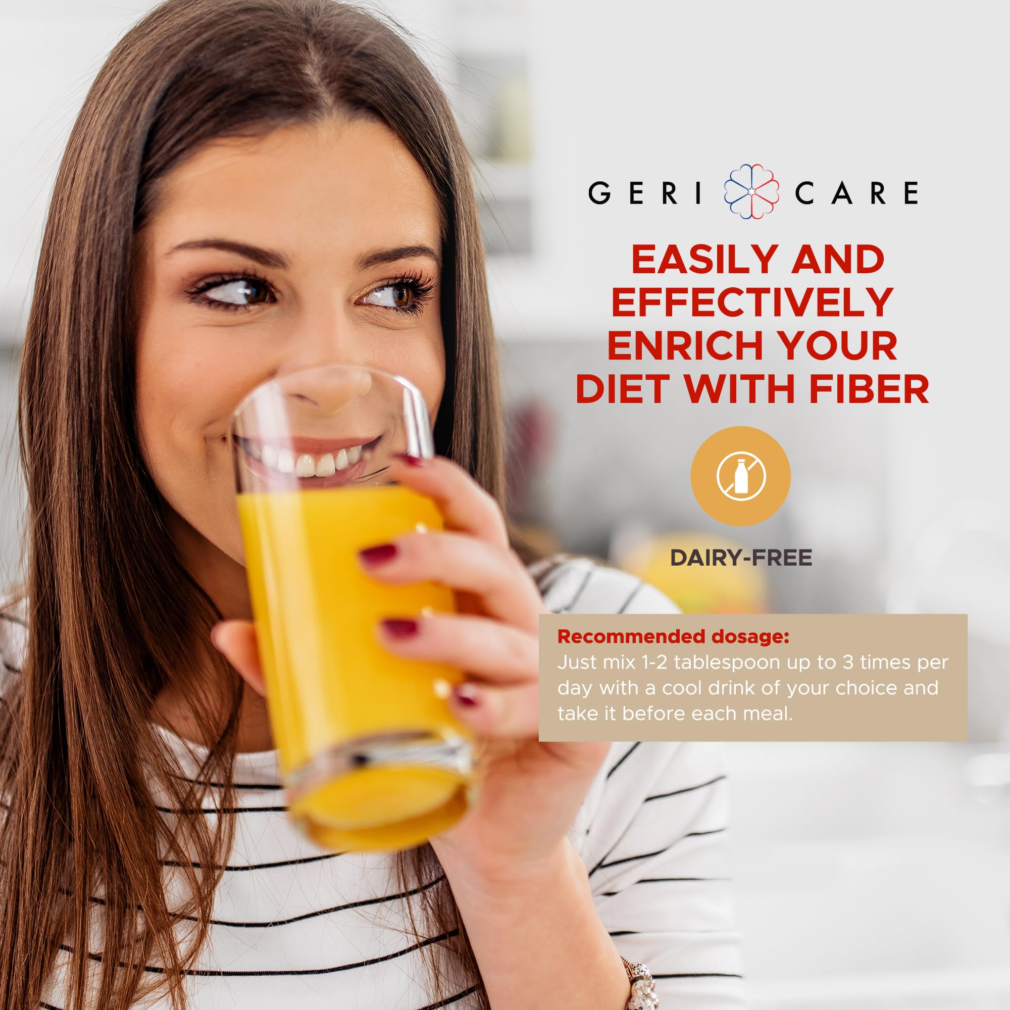 GeriCare Geri-Mucil Psyllium Husk Powder 113g with spoon for mixing