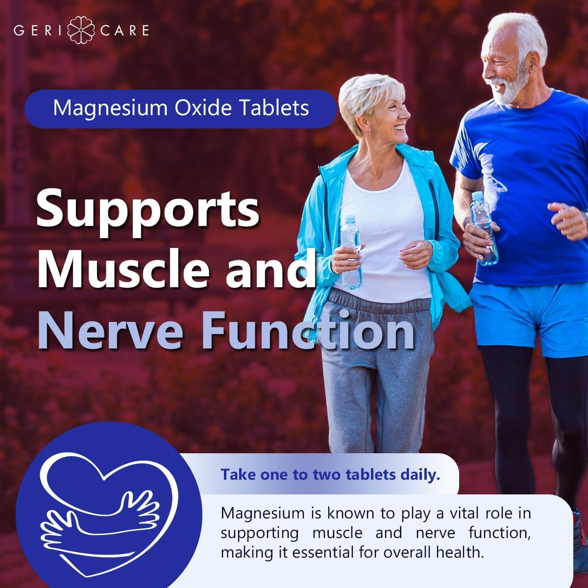 GeriCare Magnesium Supplement 281g opened bottle