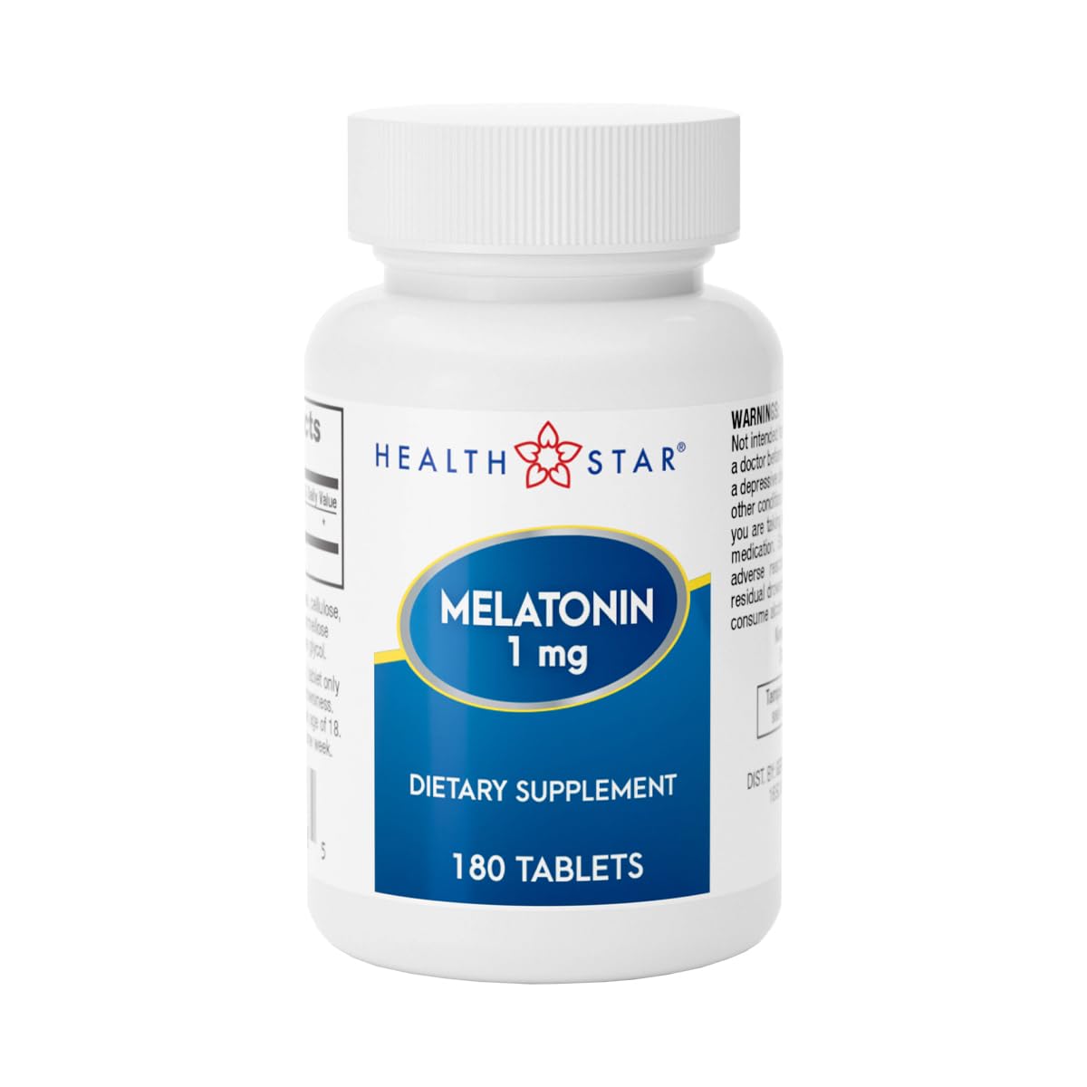 GeriCare Melatonin 1mg Sleep Supplement 180 Tablets front view