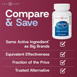 GeriCare Melatonin 1mg Sleep Supplement 180 Tablets side view