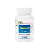 GeriCare Melatonin 3mg Tablets front view, 60 count