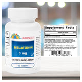 GeriCare Melatonin 3mg Tablets side view showing tablet size