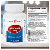 GeriCare Melatonin 5mg Tablets back view with ingredient list
