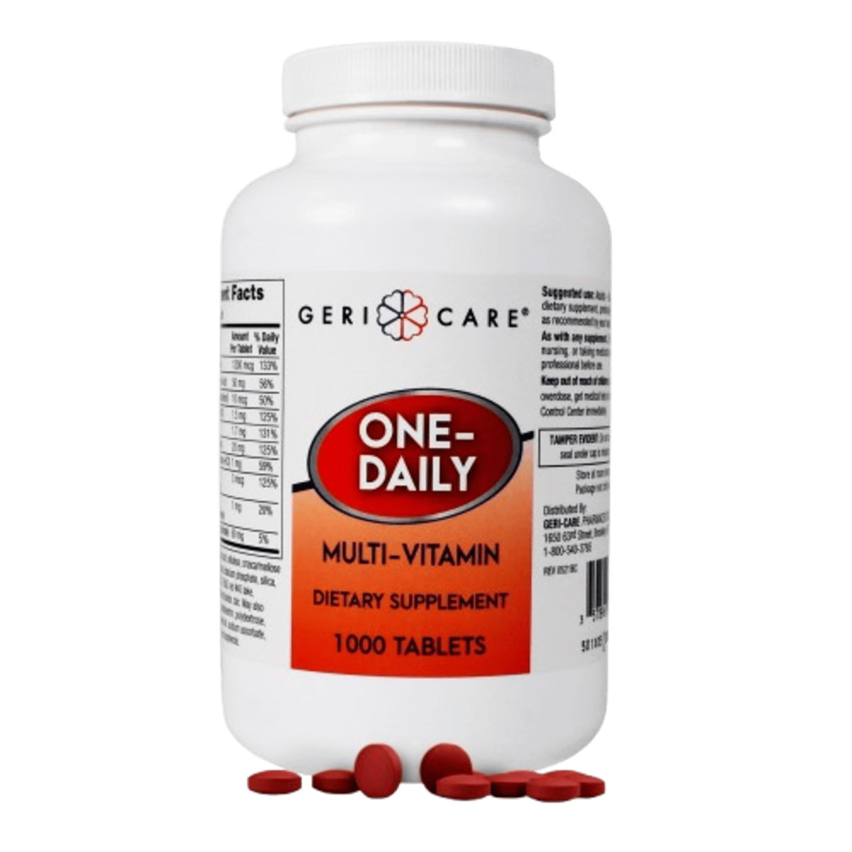 GeriCare Multivitamins Advanced Formula 60 Tablets front view