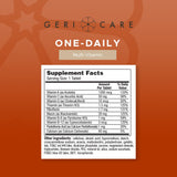 GeriCare Multivitamins Advanced Formula 60 Tablets side view