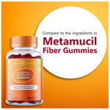 GeriCare Prebiotic Fibre Gummies 113g back view with nutritional information